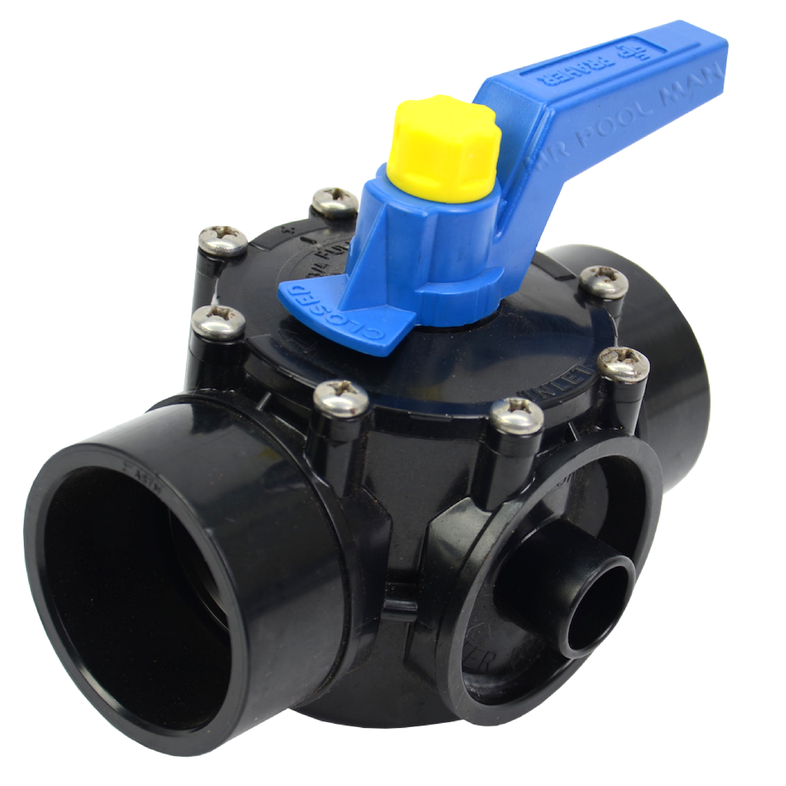 PVC 2 Way Valve 50mm Praher - Pool Pipe Plumbing Diverter