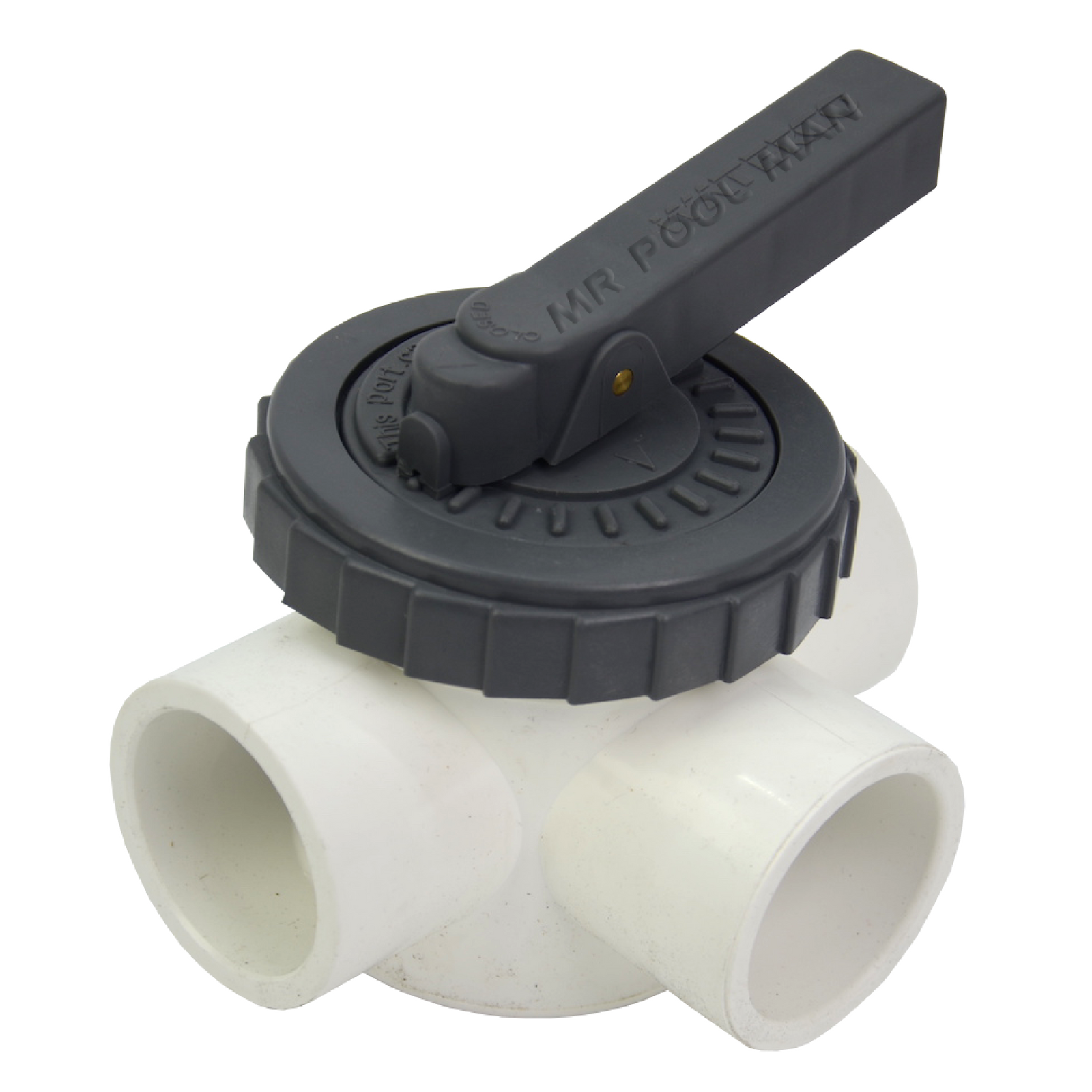 PVC 3 Way Valve 40mm Waterco - Pool Pipe Plumbing Diverter Fulflo  Joiner