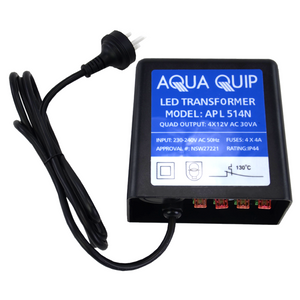 Aquaquip Light Transformer 4 Outputs - 12 Volt Pool Spa LED