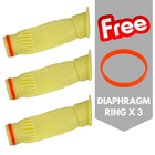 Baracuda Diaphragm Standard + Ring 3 Pack - Generic Zodiac Pool Cleaner High Quality