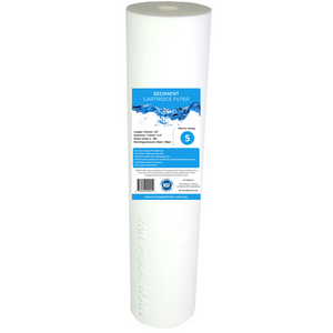 Sediment Water Filter Cartridge 20 x 4.5 5 Pack - 5 Micron Undersink Poly Spun 5uM