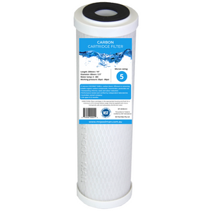 Carbon Water Filter Cartridge 3 Pack 10 x 2.5 - 5 Micron 100% COCONUT