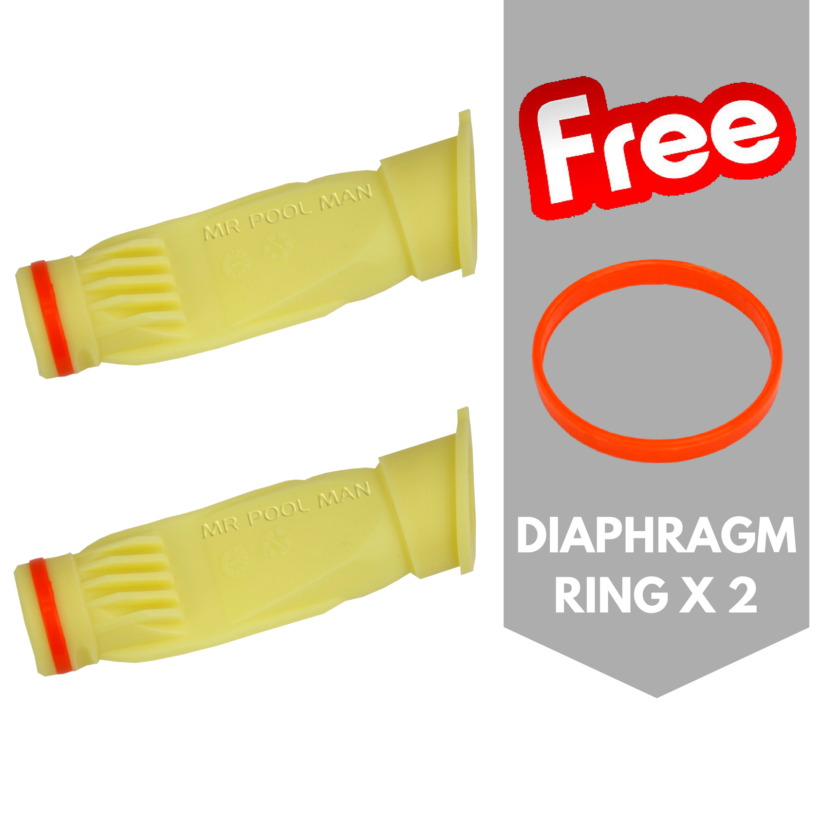 Baracuda Diaphragm Standard + Ring 2 Pack - Generic Zodiac Pool Cleaner High Quality