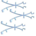 Wishbone Clip X Style 3 Pack - Pool Spa Telescopic Pole Heavy Duty Plastic