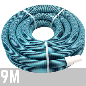 Pool Handover Kit - 9m Hose Vacuum Head Brush Leaf Rake Test Kit Thermo