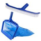 Water TechniX Leaf Shovel + Brush - Pool Scoop Skimmer Rake High Quality Durable