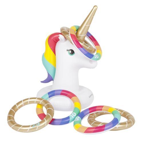 Sunnylife Inflatable Ring Toss Game Unicorn