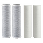 Water Filter Cartridge Pack 20 x 4.5 - 5 Micron Undersink Sediment X 2 + Carbon X 2