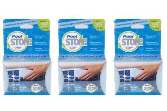 Pool Stone Cleaning Block 3 Pack - Concrete Surface Abrasive Tiler Cleaner