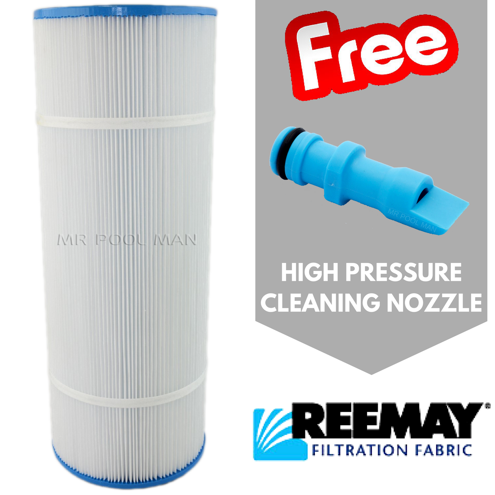 Hayward C500 Star Clear Filter Element - Water TechniX Pool Cartridge + NOZZLE