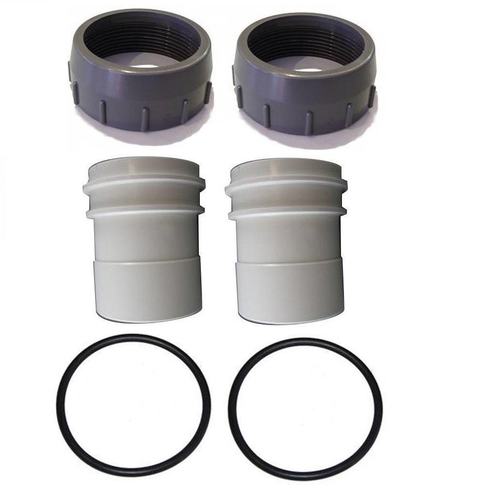 Zodiac TRI Barrell Union Set - Nut, Union Sleeve, O Ring 2 Pack - Genuine Chlorinator Salt Cell