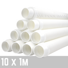 Rebel Pentair White Hose 10 x 1m - Water TechniX Pool Cleaner High Quality