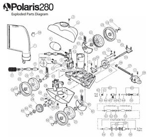 Polaris Sweep Hose Scrubber 3 Pack - 180 280 360 380 3900 Pool Cleaner Spare