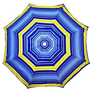 Shelta Cottesloe Blue / Yellow - 200cm Beach Umbrella Shade UPF 50+