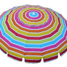 Shelta Manly Multi Colour Stripe - 220cm Supersize Beach Umbrella Shade UPF 50+