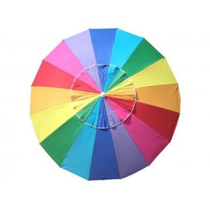 Shelta Manly Rainbow - 220cm Supersize Beach Umbrella Shade UPF 50+