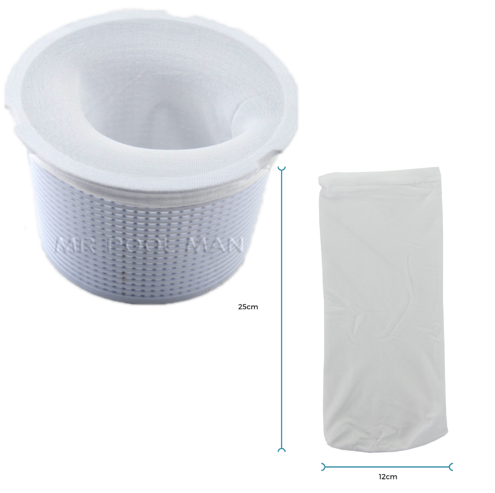 Waterco Nally Skimmer Basket S75 + 20 MEGA Socks High Quality Durable Long Lasting