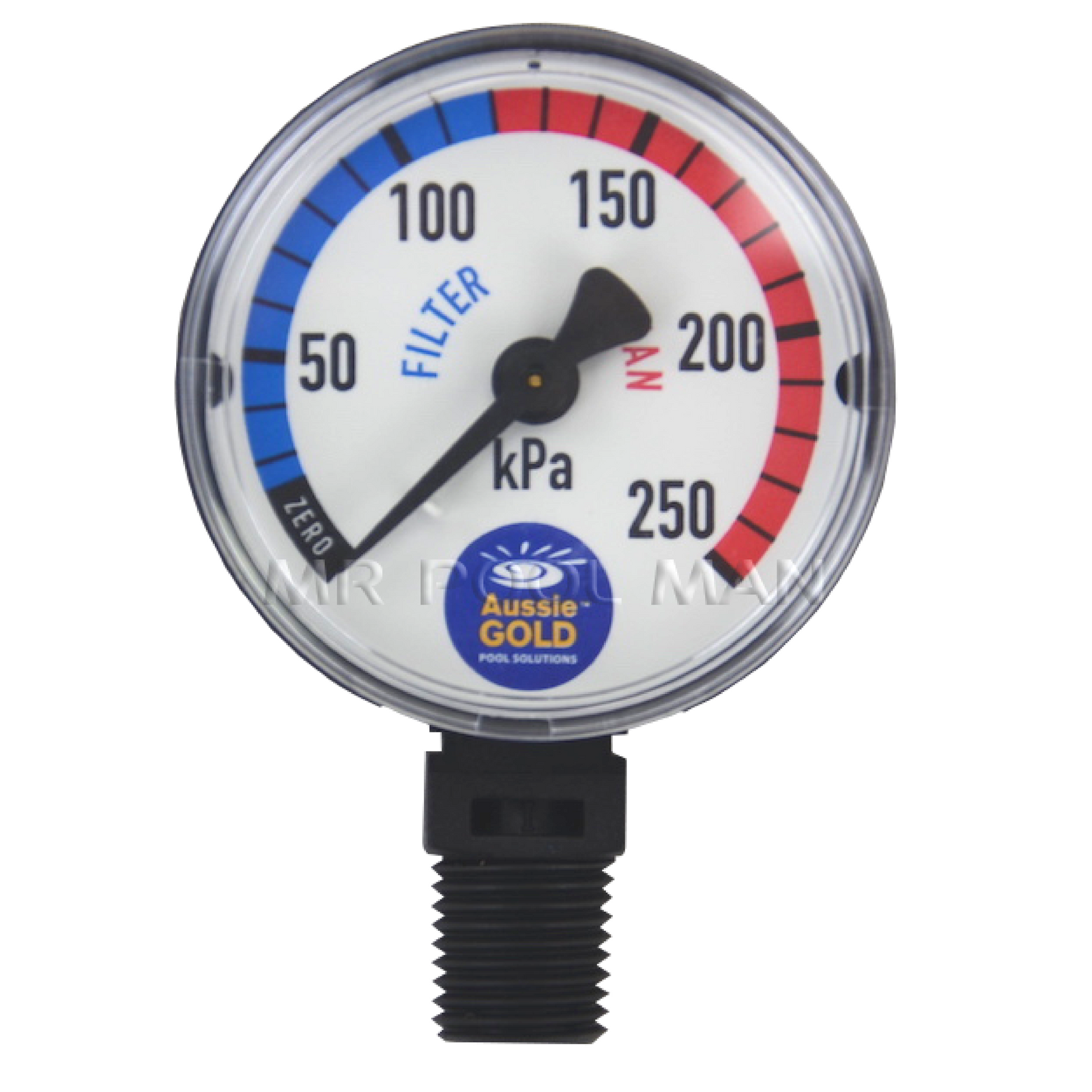 Aussie Gold Pressure Gauge Plastic Lower Mount - Pool Spa Spare