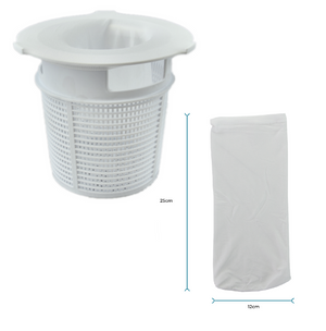 Poolrite Skimmer Basket S2500 MKll + 20 MEGA Socks High Quality Durable Long Lasting