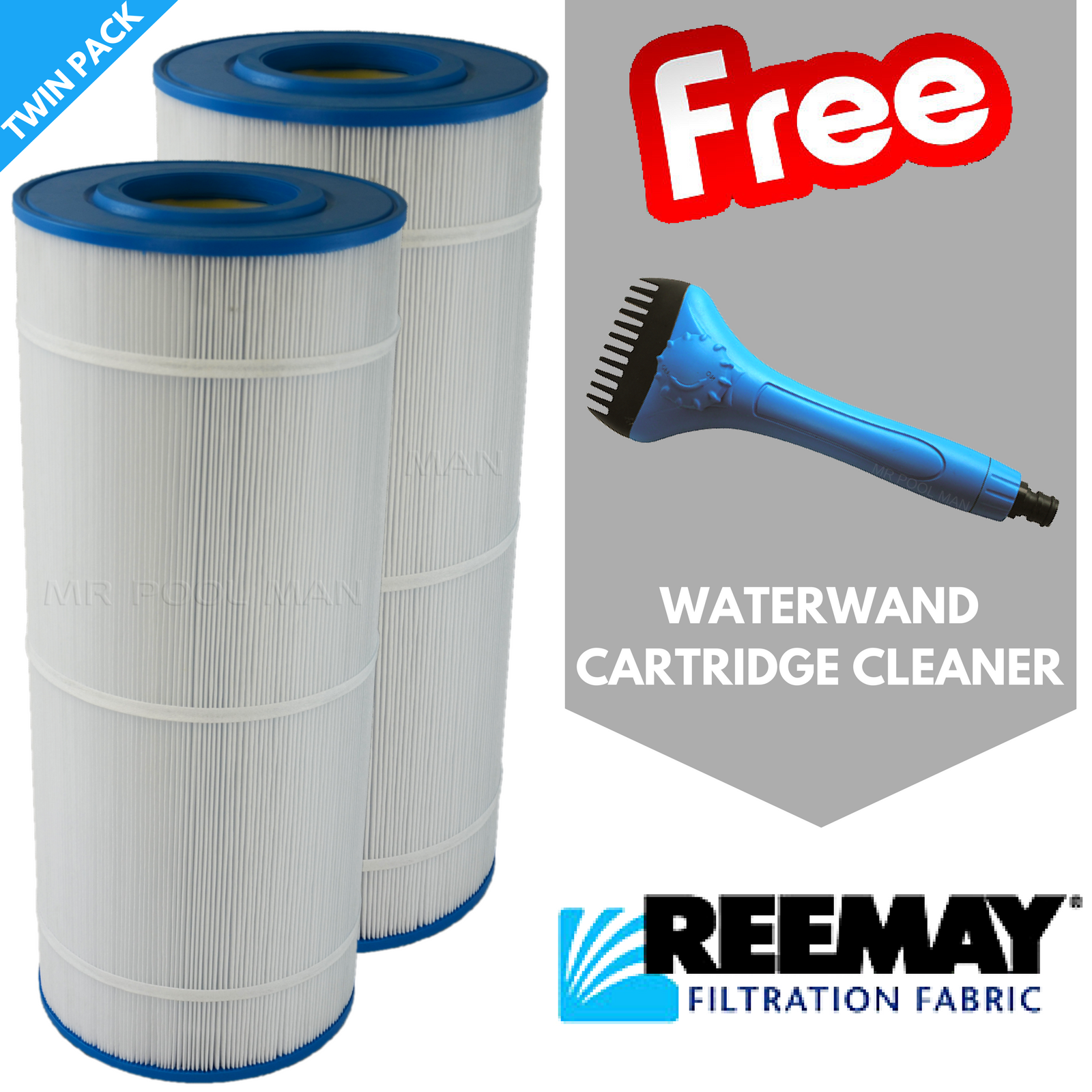 Davey EC CF 1500 Easy Clear Element 2 Pack - Water TechniX Pool Filter + WATERWAND