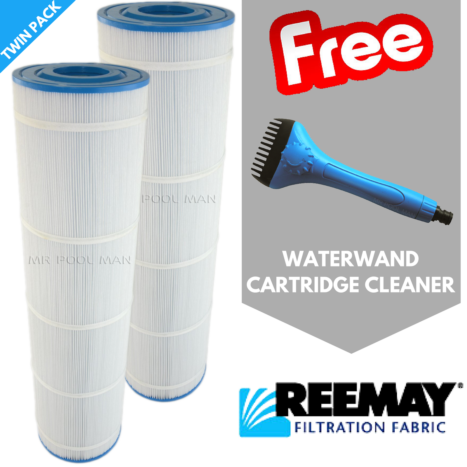 Waterco Trimline C75 Element 2 Pack - Water TechniX Pool Filter + WATERWAND