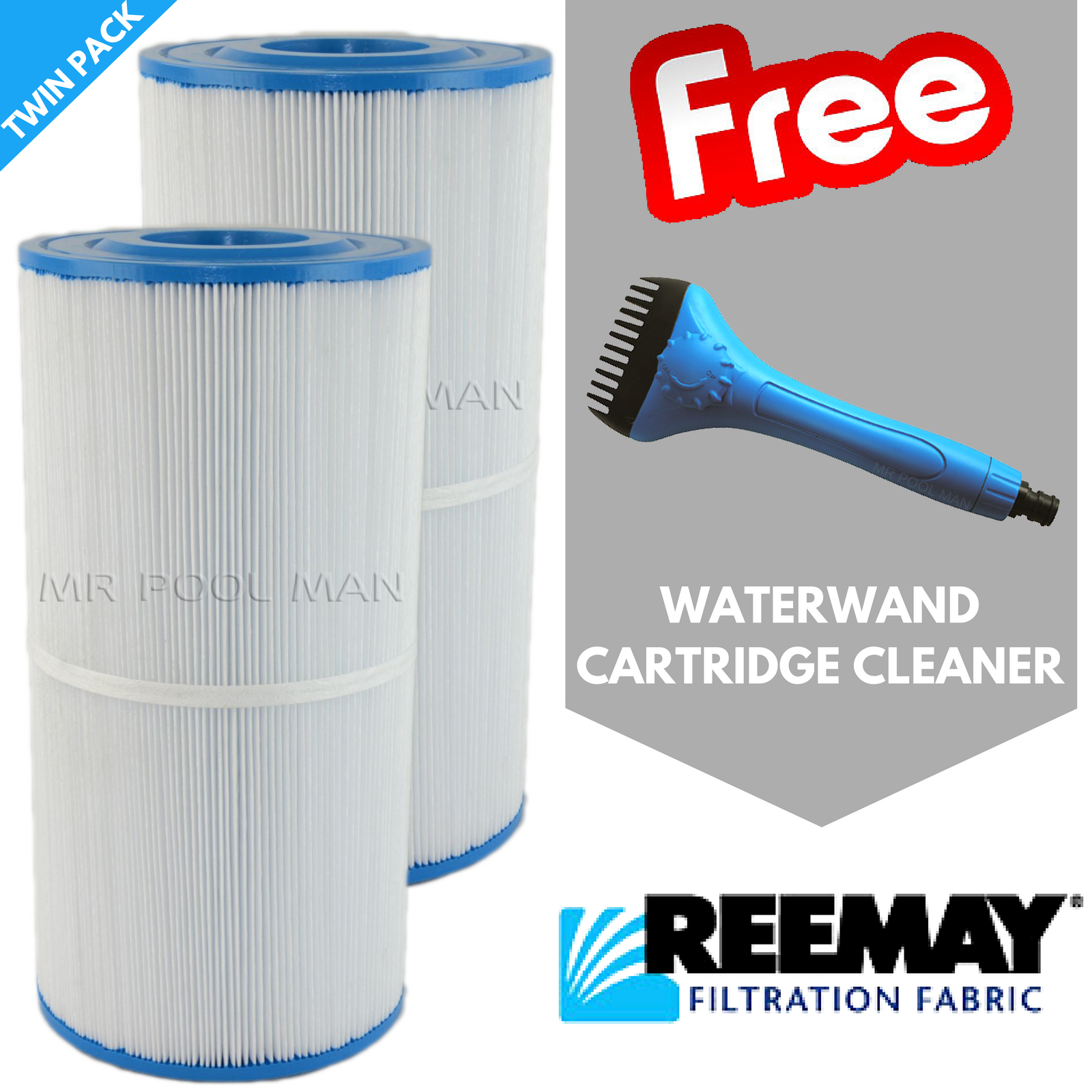 Waterco Trimline CC50 Element 2 Pack - Water TechniX Pool Filter + WATERWAND