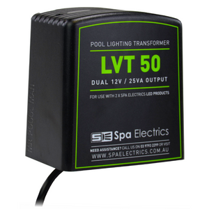 Spa Electrics Pool Light Transformer Twin Output 50VA LED 12 Volt