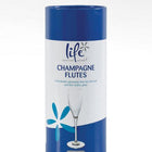 Life Champagne Flutes - Unbreakable Tritan Wine Drinking Glass Pool Spa