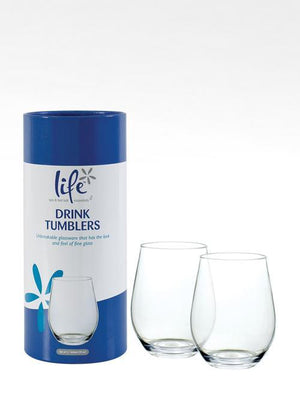 Life Wine Tumblers - Unbreakable Tritan Wine Drinking Glass Pool Spa