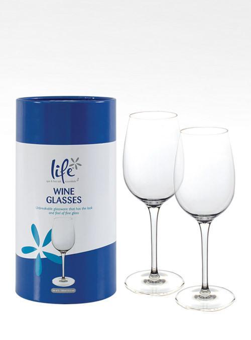 Life Wine Glasses - Unbreakable Tritan Wine Drinking Glass Pool Spa