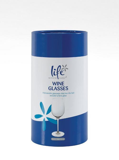 Life Wine Glasses - Unbreakable Tritan Wine Drinking Glass Pool Spa