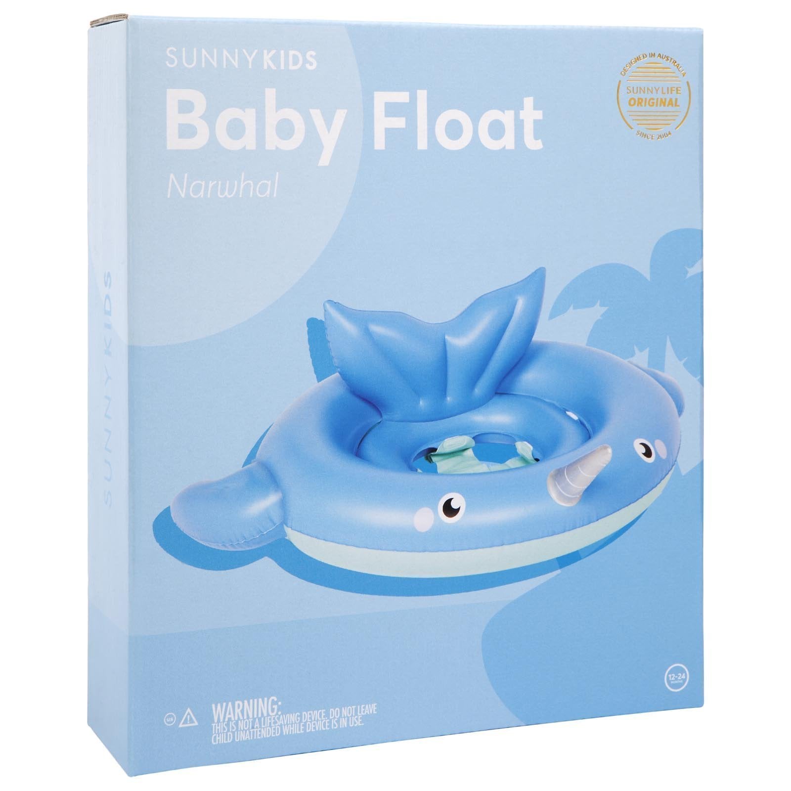 Sunnylife Inflatable Baby Float Narwhal