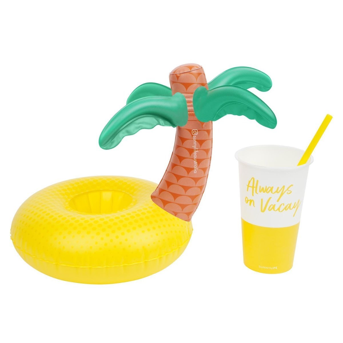 Sunnylife Inflatable Drink Holders Luxe Tropical