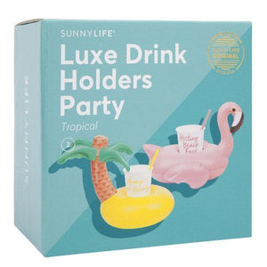 Sunnylife Inflatable Drink Holders Luxe Tropical