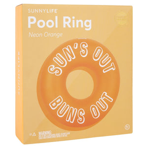 Sunnylife Pool Ring Neon Orange