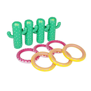 Sunnylife Inflatable Ring Toss Set Cactus