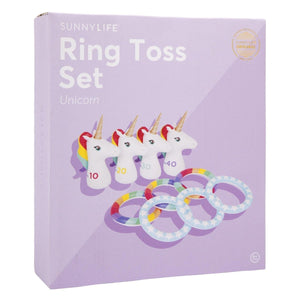 Sunnylife Inflatable Ring Toss Set Unicorn