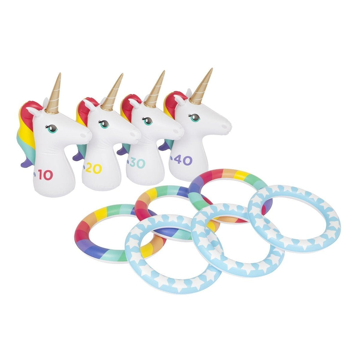 Sunnylife Inflatable Ring Toss Set Unicorn