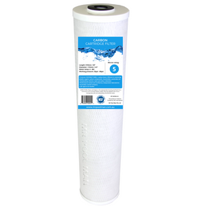 Carbon Water Filter Cartridge 20 x 4.5 5 Micron 100% COCONUT