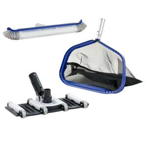 Water TechniX PRO Pool Equipment Kit - Vacuum Head, Leaf Shovel, Pool Brush