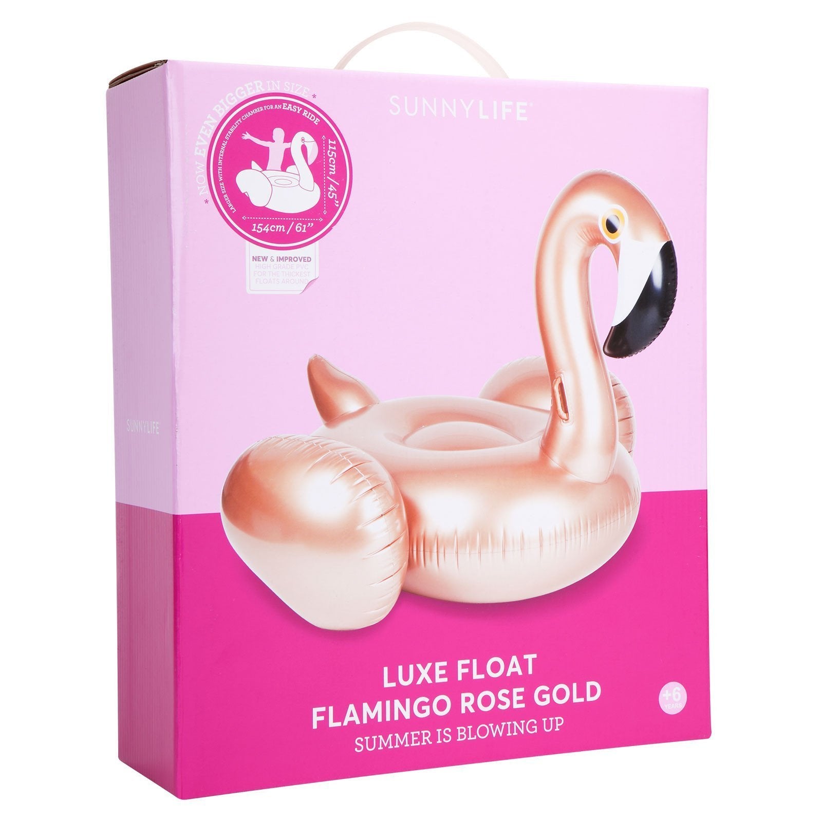 Sunnylife Luxe Ride-On Float Flamingo Rose Gold