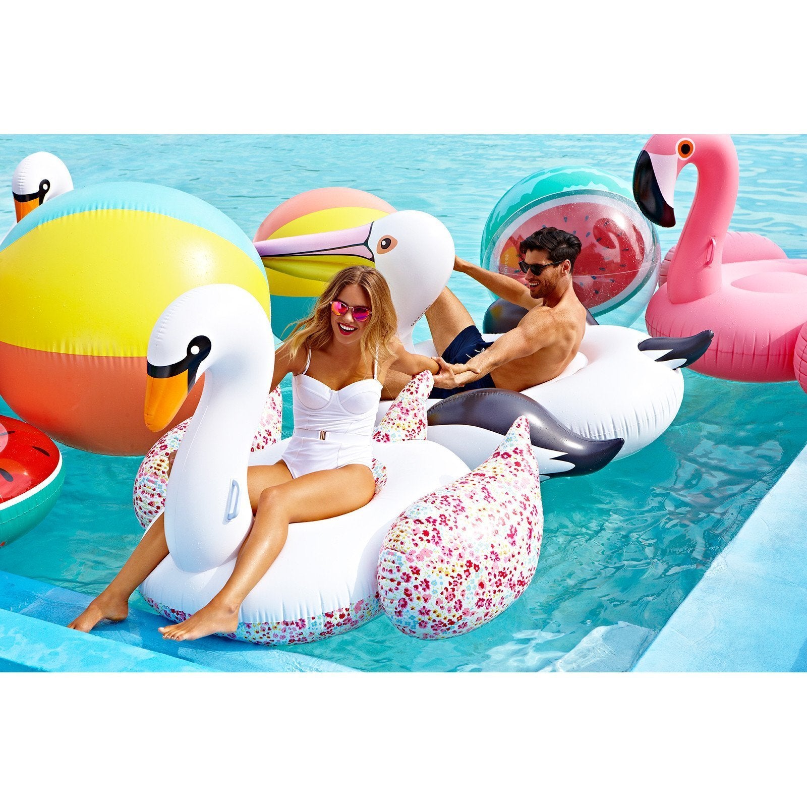 Sunnylife Luxe Ride-On Float Pink Flamingo