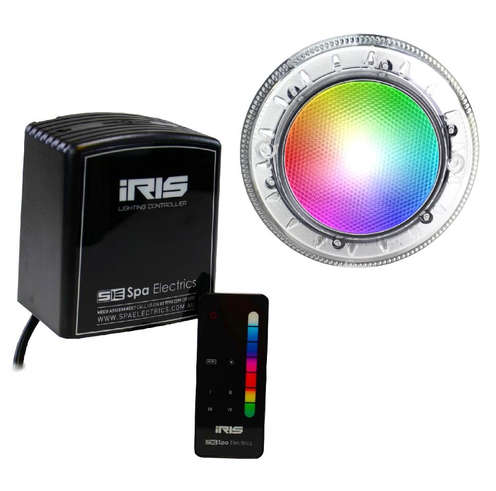 Spa Electrics Multi Colour WNRX LED Pool Light + IRIS Remote